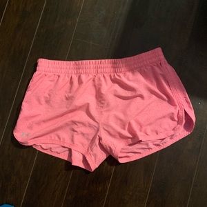 Light Pink Under Armour Athletic Shorts